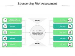 Sponsorship risk assessment ppt powerpoint presentation show picture cpb