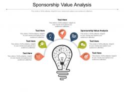 Sponsorship value analysis ppt powerpoint presentation show skills cpb