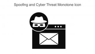 Spoofing And Cyber Threat Monotone Icon In Powerpoint Pptx Png And Editable Eps Format