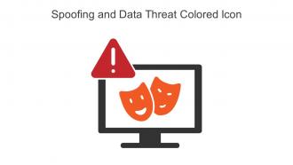 Spoofing And Data Threat Colored Icon In Powerpoint Pptx Png And Editable Eps Format