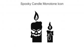Spooky Candle Monotone Icon In Powerpoint Pptx Png And Editable Eps Format