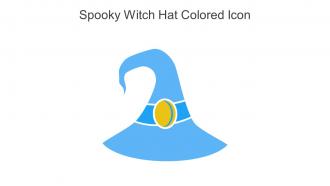 Spooky Witch Hat Colored Icon In Powerpoint Pptx Png And Editable Eps Format