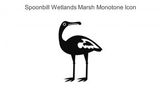 Spoonbill Wetlands Marsh Monotone Icon In Powerpoint Pptx Png And Editable Eps Format