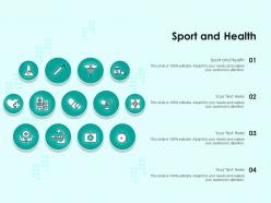 Sport and health ppt powerpoint presentation outline templates