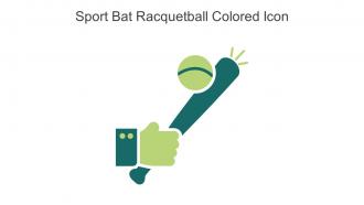 Sport Bat Racquetball Colored Icon In Powerpoint Pptx Png And Editable Eps Format