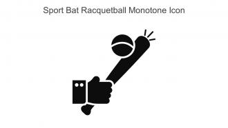 Sport Bat Racquetball Monotone Icon In Powerpoint Pptx Png And Editable Eps Format