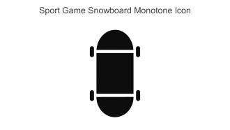 Sport Game Snowboard Monotone Icon In Powerpoint Pptx Png And Editable Eps Format