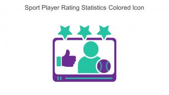 Sport Player Rating Statistics Colored Icon In Powerpoint Pptx Png And Editable Eps Format