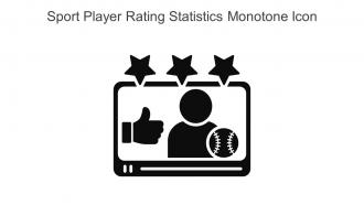 Sport Player Rating Statistics Monotone Icon In Powerpoint Pptx Png And Editable Eps Format