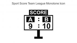 Sport Score Team League Monotone Icon In Powerpoint Pptx Png And Editable Eps Format