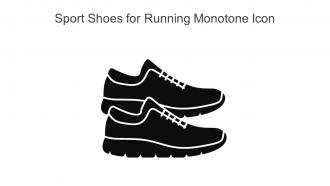Sport Shoes For Running Monotone Icon In Powerpoint Pptx Png And Editable Eps Format