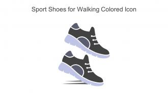 Sport Shoes For Walking Colored Icon In Powerpoint Pptx Png And Editable Eps Format