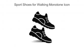Sport Shoes For Walking Monotone Icon In Powerpoint Pptx Png And Editable Eps Format