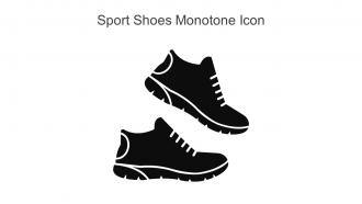 Sport Shoes Monotone Icon In Powerpoint Pptx Png And Editable Eps Format