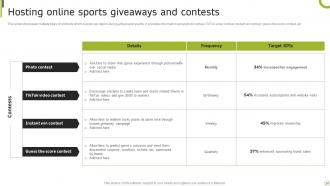 Sporting Brand Comprehensive Advertising Guide MKT CD V Best Impactful