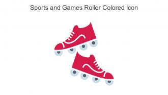 Sports And Games Roller Colored Icon In Powerpoint Pptx Png And Editable Eps Format