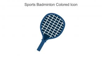 Sports Badminton Colored Icon In Powerpoint Pptx Png And Editable Eps Format