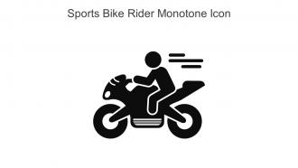 Sports Bike Rider Monotone Icon In Powerpoint Pptx Png And Editable Eps Format