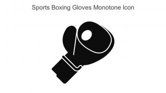Sports Boxing Gloves Monotone Icon In Powerpoint Pptx Png And Editable Eps Format