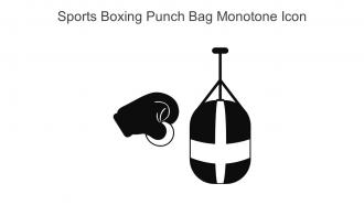 Sports Boxing Punch Bag Monotone Icon In Powerpoint Pptx Png And Editable Eps Format