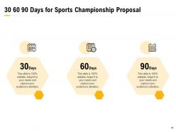 Sports Championship Proposal Powerpoint Presentation Slides