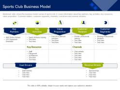 Sports club business model kit platinum ppt powerpoint presentation gallery images