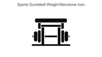 Sports Dumbbell Weight Monotone Icon In Powerpoint Pptx Png And Editable Eps Format