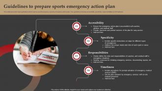 Sports Emergency Action Plan Powerpoint Ppt Template Bundles Impactful Compatible