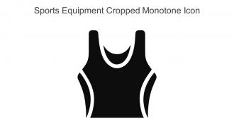 Sports Equipment Cropped Monotone Icon In Powerpoint Pptx Png And Editable Eps Format