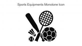 Sports Equipments Monotone Icon In Powerpoint Pptx Png And Editable Eps Format