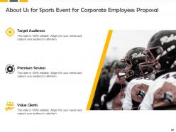 Sports Event For Corporate Employees Proposal Powerpoint Presentation Slides