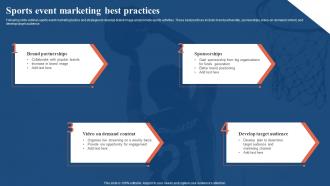 Sports Event Marketing Best Practices