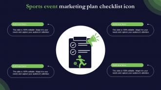 Sports Event Marketing Plan Checklist Icon