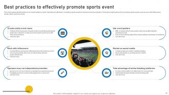 Sports Event Marketing Plan Powerpoint Presentation Slides Strategy CD V Researched Analytical