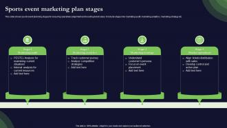 Sports Event Marketing Plan Stages