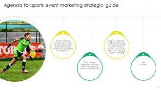 Sports Event Marketing Strategic Guide Strategy CD V Colorful Slides