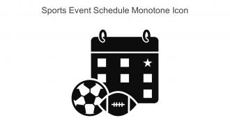 Sports Event Schedule Monotone Icon In Powerpoint Pptx Png And Editable Eps Format