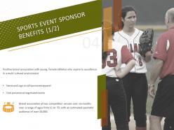 Sports event sponsorship proposal powerpoint presentation slides