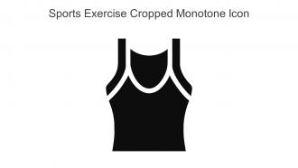 Sports Exercise Cropped Monotone Icon In Powerpoint Pptx Png And Editable Eps Format