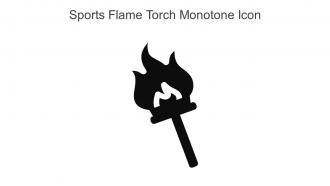 Sports Flame Torch Monotone Icon In Powerpoint Pptx Png And Editable Eps Format