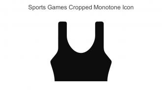 Sports Games Cropped Monotone Icon In Powerpoint Pptx Png And Editable Eps Format