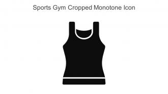 Sports Gym Cropped Monotone Icon In Powerpoint Pptx Png And Editable Eps Format