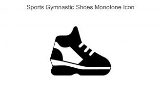 Sports Gymnastic Shoes Monotone Icon In Powerpoint Pptx Png And Editable Eps Format