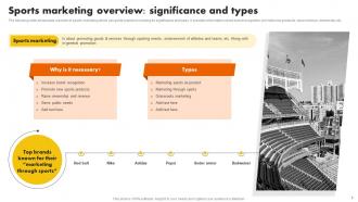 Sports Marketing Programs To Promote Athletic Products Powerpoint Presentation Slides MKT CD V Pre-designed Best