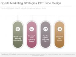 Sports Marketing Strategies Ppt Slide Design