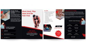 Sports Massage Brochure Bifold