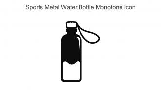 Sports Metal Water Bottle Monotone Icon In Powerpoint Pptx Png And Editable Eps Format