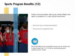 Sports program benefits ppt powerpoint presentation designs download