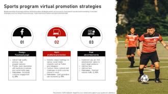 Sports Program Virtual Promotion Strategies
