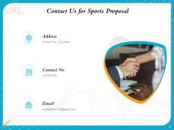 Sports Proposal Powerpoint Presentation Slides